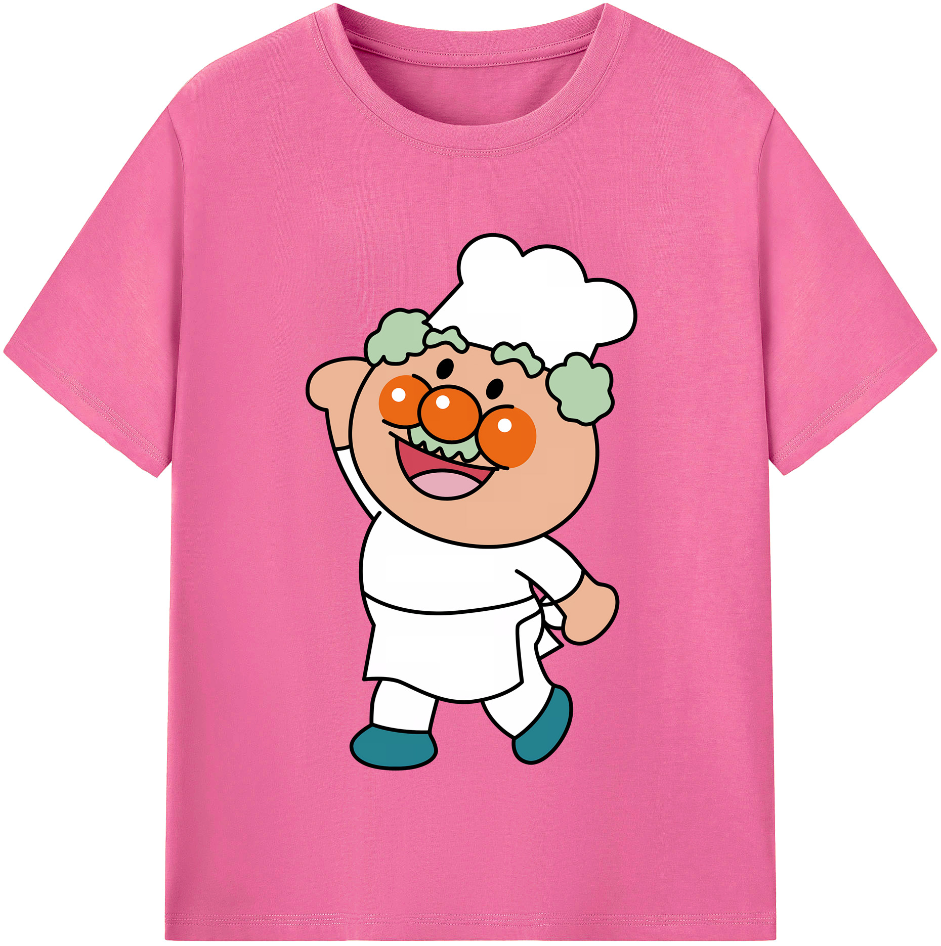 （画像用） アンパンマン Anpanman レディースカジュアルプリントTシャツ（綿100％）